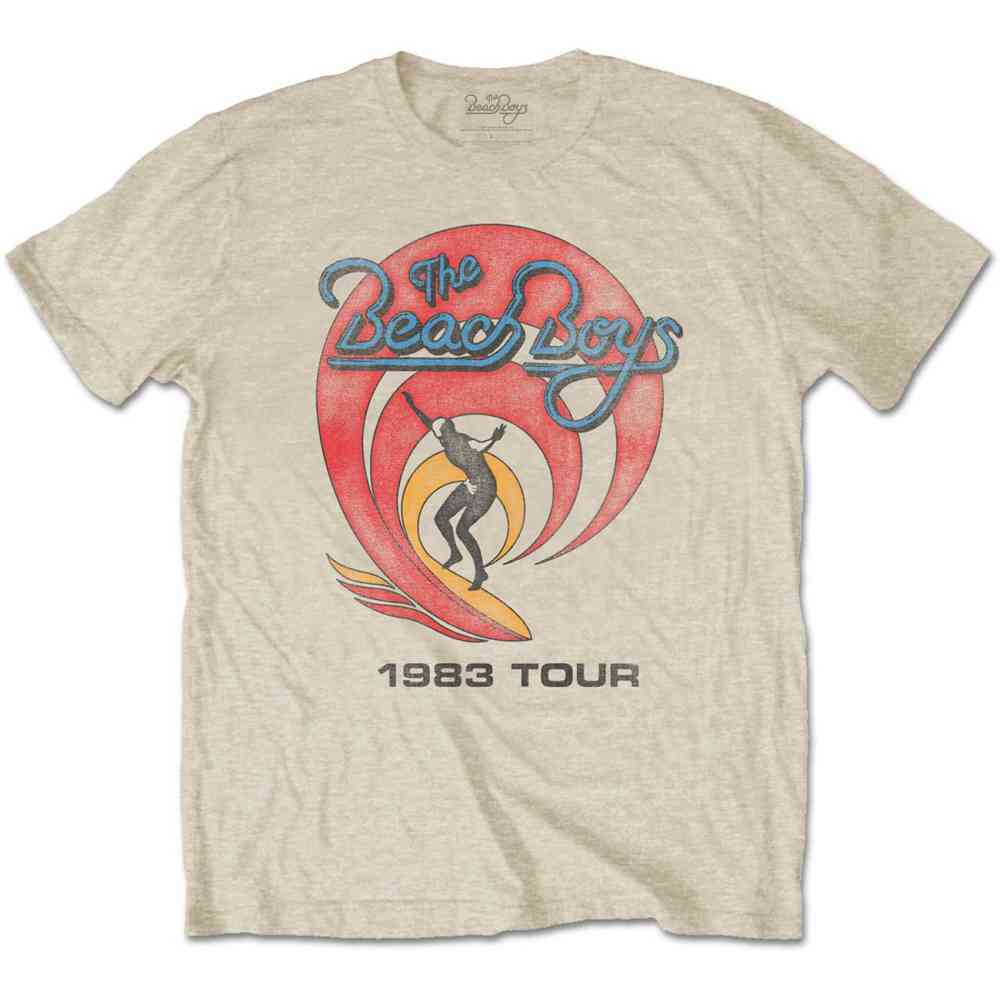 The Beach Boys - 1983 Tour Tshirt Homme - Crème